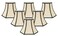 Royal Designs, Inc. Royal Designs Inc CS403BG6 Decorative Trim Hexagon Chandelier Shade 3 x 55 x 45 Beige 6Pack