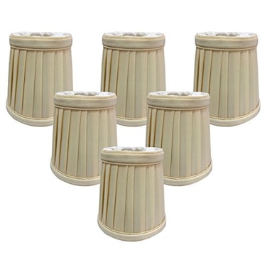 Royal Designs, Inc. Royal Designs Inc Pleated Empire Chandelier Shade CS110EG6 Eggshell 3 x 425 x 425 Pack of 6