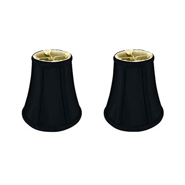 Royal Designs, Inc. Royal Designs Inc BS704FC6BLK2 True Bell Basic Lamp Shade 35 x 6 x 625 Flame Clip Fitter Black Pack of 2