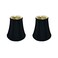 Royal Designs, Inc. Royal Designs Inc BS704FC6BLK2 True Bell Basic Lamp Shade 35 x 6 x 625 Flame Clip Fitter Black Pack of 2