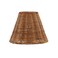 Aspen Creative 51003 Empire ClipOn Chandelier Lamp Shade Natural Rattan 3 Top x 6 Bottom x 5 Slant Height