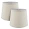 Aspen Creative 380062 Empire Collapsible Spider Lamp Shade Oatmeal 9 Top x 11 Bottom x 9 Slant Height Set of 2