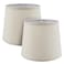 Aspen Creative 380062 Empire Collapsible Spider Lamp Shade Oatmeal 9 Top x 11 Bottom x 9 Slant Height Set of 2