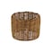 Aspen Creative 50503 Drum ClipOn Chandelier Lamp Shade Natural Rattan 5 Top x 5 Bottom x 4 Height