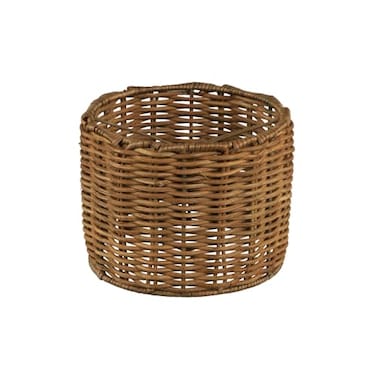 Aspen Creative 50503 Drum ClipOn Chandelier Lamp Shade Natural Rattan 5 Top x 5 Bottom x 4 Height