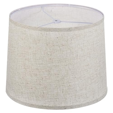 PATIKIL Lamp shades for Table Lamps 114 Top x 126 Bottom x 98 High Drum Lamp shades for Floor Lamps Medium Linen Lampshade Easy Assembly for Lamp Replacement Beige