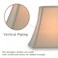 Royal Designs, Inc. Royal Designs Inc DSO6814WH2 Rectangle Cut Corner Bell Designer Lamp Shade 6x8 x 9x14 x 10625 White 2Pack