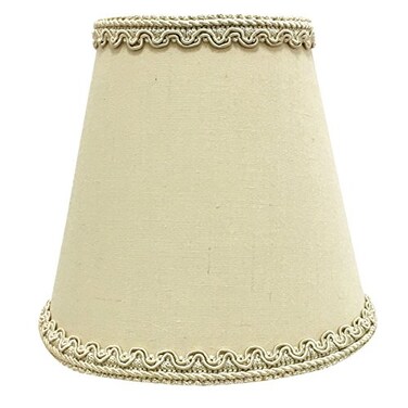 Royal Designs, Inc. Royal Designs Inc CSO10405BG Hardback Empire Chandelier Shade with Designer Trim 3 x 5 x 45 Beige