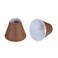 Aspen Creative 510112 Hardback Empire Transitional ClipOn Chandelier Shade Dark Brown Burlap Texture Fabric 3 Top x 6 Bottom x 5 Slant Set of 2