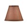 Aspen Creative 510112 Hardback Empire Transitional ClipOn Chandelier Shade Dark Brown Burlap Texture Fabric 3 Top x 6 Bottom x 5 Slant Set of 2