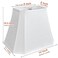 TOOTOO STAR Rectangle Lamp Shade White Linen 6 x 9 x 11 x 14 x 105 Bell Cut Corner Lamp Shade for Table Lamp Floor Lamp