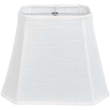 TOOTOO STAR Rectangle Lamp Shade White Linen 6 x 9 x 11 x 14 x 105 Bell Cut Corner Lamp Shade for Table Lamp Floor Lamp