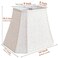 TOOTOO STAR 6 x 9 x 11 x 14 x 105 Linen Lamp Shade Bell Cut Corner Lampshade for Table Lamp Floor Lamp Replaceable fabric lampshade