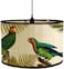 Crapyt E27 Shade Drum Lamp Shade 1181787 Birds Pattern Chandelier Lamp Cover for Chandeliers and Floor Lights