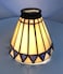 NADUOXRK Tiffany Style Stained Glass Lampshade Replacement Lamp Shades with Fan Light Wall Lamp and Chandeliers 55Inches Dia