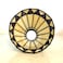 NADUOXRK Tiffany Style Stained Glass Lampshade Replacement Lamp Shades with Fan Light Wall Lamp and Chandeliers 55Inches Dia