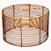 Eusamxon Drum Lampshade Set of 2boho rattan Lamp Shades for Table Lamps Floor Lamp Natural Drum Hand Craft rattan Lamp shadesEasy Assembly Replacement Lampshade