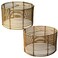 Eusamxon Drum Lampshade Set of 2boho rattan Lamp Shades for Table Lamps Floor Lamp Natural Drum Hand Craft rattan Lamp shadesEasy Assembly Replacement Lampshade