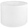 Koorle White Lamp shade Drum Lamp Shade for Table Lamps Floor Lamp 13 Top X 13 Bottom X 10 High White Large Line Fabric Lamp Shade Easy Assembly Replacement Lampshade