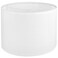 Koorle White Lamp shade Drum Lamp Shade for Table Lamps Floor Lamp 13 Top X 13 Bottom X 10 High White Large Line Fabric Lamp Shade Easy Assembly Replacement Lampshade