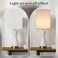 YoflowX White Linen Tall Drum Lampshade 10 Top x 10 Bottom x 13 High Lamp Shade Lamp Shade Replacement for Table and Floor Lamps Pendant Light Handcrafted Lampshade Easy Assembly