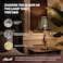 ALUCSET Small Lamp Shades Set of 2 Clip On Bulb Barrel Metal Lampshades for Table Chandeliers Wall Floor Lamp Replacement 4 Top x 7 Bottom x 6 High Bronze Gold Forest Tree Pattern