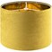GOSO Yellow Velvet Drum Lamp Shade Medium Lampshade 13Top13Bottom10HighSpider Modern Lamp Shade for Table Bedside Lamp Replacement Lampshades in Hand Crafted By GOSO
