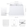YoflowX White Lamp Shades Large Square Lampshades Top7 x 125 xBottom 9 x 15 xHigh 98 Includes 1 Lamp Harp Holder 2 Adapters Suitable for Table Lamps and Floor Lamps Easy Assembly