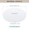 Awclub Round Lampshade Diffuser 2 Pack 11 Diameter with 38 Center Hole Diffuser Lamp Shade for Drum Style Lampshades Pendants Softening Light Frosted White Acrylic Fits 11513 Openings