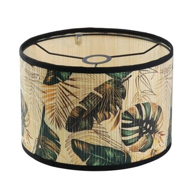 Mewutal Greenery Leaf Print Drum Lampshades E27 Lamp Shade 1181 Top 1181 Bottom 787 High Light Cover Table Lamp Cover for Bedside Lamp Desktop Desktop Lamp Floor Lamp Pattern 3