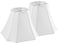 PIKOPIKO Pure White Linen Square Cut Corner Bell Lamp Shade Set of 2 Medium Lampshade 625625Top1313Bottom11HightSpider Rustic Lamp Shade for Table Floor Lamp Lampshade Replacement