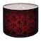 JCFANGALLERY Boho Drum Lamp Shades 11 x 11 x 89 Royal vintage Gothic dark red black Replacement Natural Linen Lampshades for Table Lamps Floor Lamps Easy Assembly
