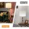 WOLEILEJIN Lamp Shade for Table Lamps Beige Line Drum lamp shade for floor lamps 13 Top x 13 Bottom x 10 High Replacement Large Fabric Lampshade for Floor Lamps and Bedside Lamps Easy Assembly Require