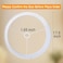 OUTON White Large Drum Lamp Shades for Floor Lamps 175 Top x 175 Bottom x 10 High Easy to Assemble Replacement Linen Lampshades for Table Lamps Bedside Lamps 165 Spider