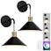 Tivkight Battery Operated Wall Sconce Set of 2 5000mAh Rechargeable High Brightness Wall Lamp 3 Color Temperature RGB Wall Lights with Remote Memory FunctionTimer for Bedroom Living Room