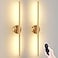 JOFIOS Battery Operated Wall Sconces Set of 2 360Rotation Wireless Rechargeable Wall Lights Dimmable Detachable Wall Lamp with Remote Control 3000K6000K Infinite Dimming Wall Sconce 276 Inch