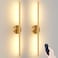 JOFIOS Battery Operated Wall Sconces Set of 2 360Rotation Wireless Rechargeable Wall Lights Dimmable Detachable Wall Lamp with Remote Control 3000K6000K Infinite Dimming Wall Sconce 276 Inch