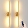 JOFIOS Battery Operated Wall Sconces Set of 2 360Rotation Wireless Rechargeable Wall Lights Dimmable Detachable Wall Lamp with Remote Control 3000K6000K Infinite Dimming Wall Sconce 276 Inch