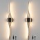 Daunton Modern Plug in Wall Sconces Set of Two RC Dimmable LED Plug in Wall Light Black Sconce Wall Lighting for Living Room Hallway Bedroom