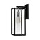 Globe Electric 44176 1Light OutdoorIndoor Wall Sconce Matte Black Finish Clear Glass Shade WeatherResistant Modern Exterior Light