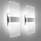 KICAAO Modern Wall Sconces Set of Two Led Wall Light 10w 6000k White Light Up Downlight Hardwired Acrylic Wall Light Lighting Suitable for Living Room Corridor Bedside Cool White 6000K 2Pack