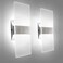 KICAAO Modern Wall Sconces Set of Two Led Wall Light 10w 6000k White Light Up Downlight Hardwired Acrylic Wall Light Lighting Suitable for Living Room Corridor Bedside Cool White 6000K 2Pack