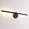 Aipsun 28in Modern Black Wall Sconce Rotatable 360 LED Black Wall Light Fixtures for Bedroom Living Room Hotel Hallway Corridor Warm White 3000K