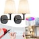 YHCDLAMP Peel and Stick Wall Sconces No Drilling Stick On Wall Sconce Wireless Battery Operated Wall Lights Adhesive Wall Lamp with 10000mAh Battery Bulb for Bedroom Living Room Decor