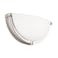 Flynix 13 inch Dimmable LED Wall Sconce Half Moon Wall Light Fixture 3000K4000K5000K Color Temperature Adjustable Modern Bathroom Vanity Light FixturesSuper Bright 950 Lumen Brushed Nickel