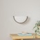 Flynix 13 inch Dimmable LED Wall Sconce Half Moon Wall Light Fixture 3000K4000K5000K Color Temperature Adjustable Modern Bathroom Vanity Light FixturesSuper Bright 950 Lumen Brushed Nickel