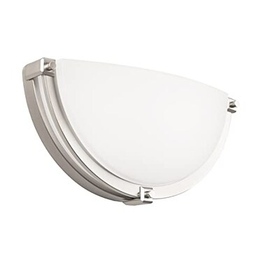 Flynix 13 inch Dimmable LED Wall Sconce Half Moon Wall Light Fixture 3000K4000K5000K Color Temperature Adjustable Modern Bathroom Vanity Light FixturesSuper Bright 950 Lumen Brushed Nickel