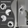 EIDISUNY LED Wall Sconces Indoor 12W LED Wall Mount Lights Modern Spiral Wall Lamp 6000K Cold Light Fixture for Stairs Living Room Bedroom Aisle Hallway Cold White Black