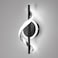 EIDISUNY LED Wall Sconces Indoor 12W LED Wall Mount Lights Modern Spiral Wall Lamp 6000K Cold Light Fixture for Stairs Living Room Bedroom Aisle Hallway Cold White Black