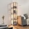 FENLO LED Floor Lamp with Shelves Full Color Temperature Control Adjustable Brightness and Long Lasting Integrated LED